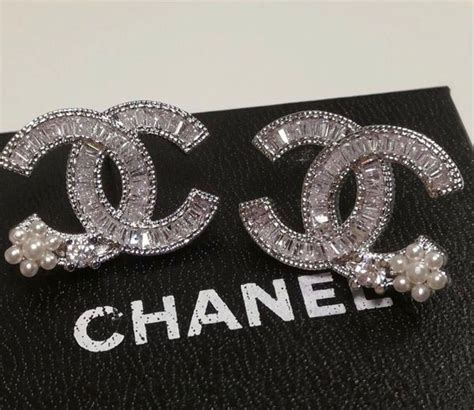 chanel style logo earrings|original Chanel earrings.